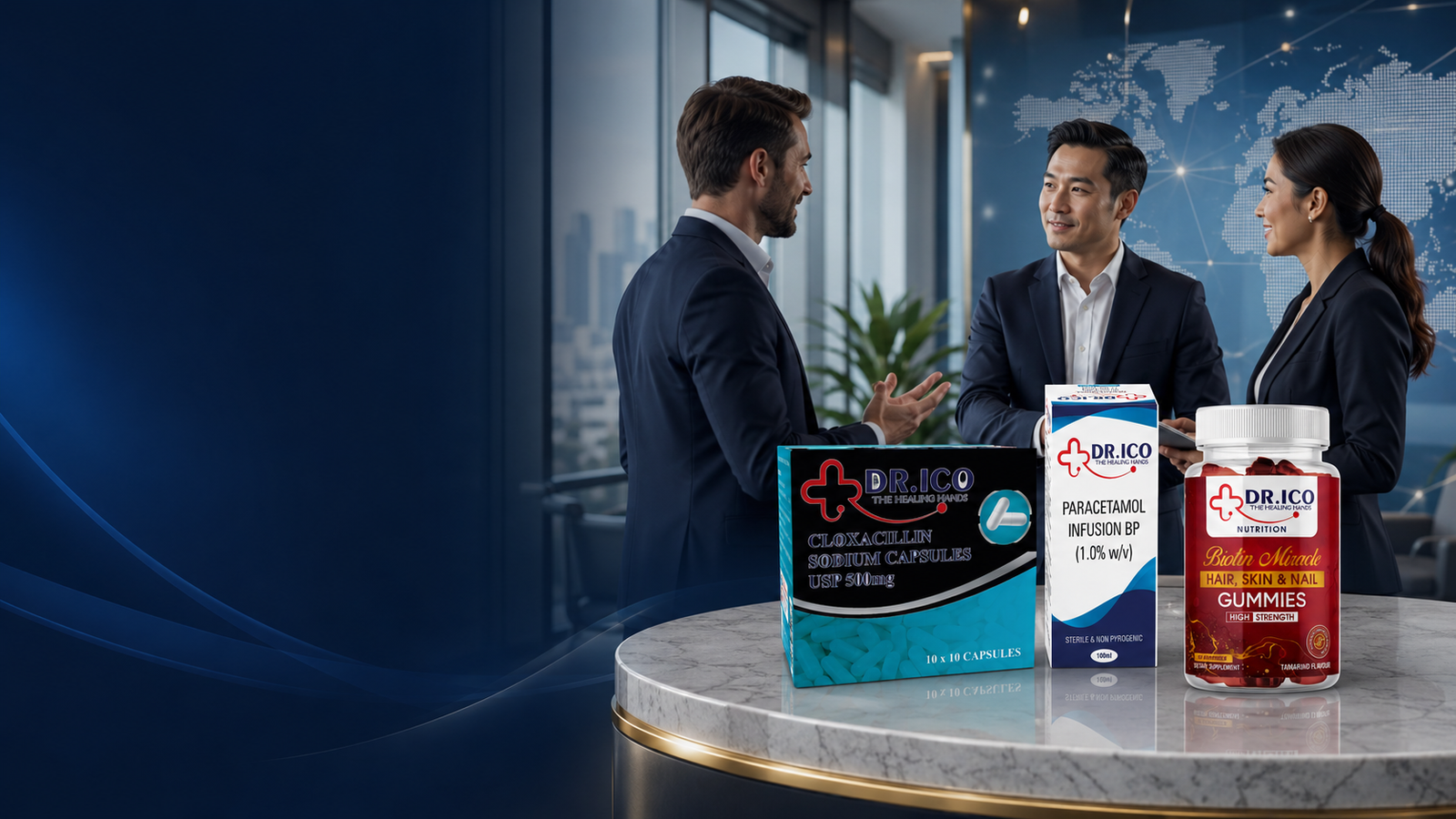 DoctorIco products presented for distributor and importer partnership discussions
