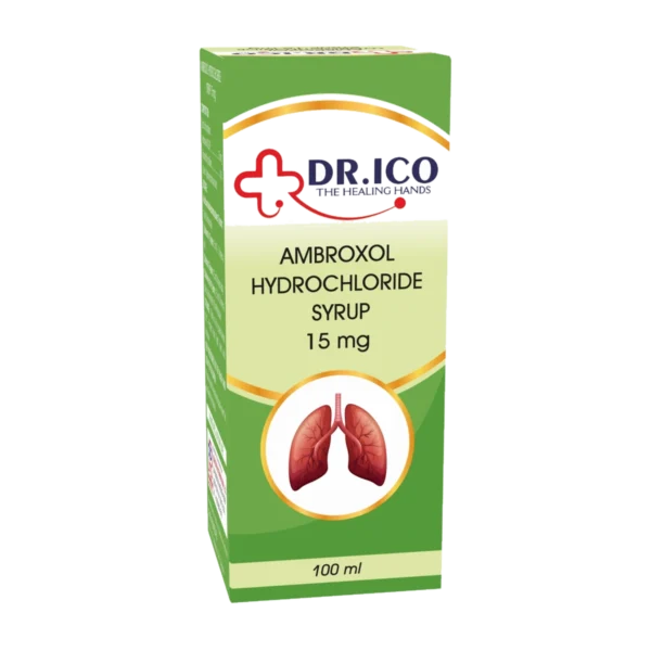 DoctorIco Ambroxol Hydrochloride Syrup 15mg 100ml product packaging
