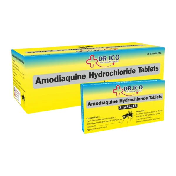 DoctorIco Amodiaquine Hydrochloride Tablets product packaging