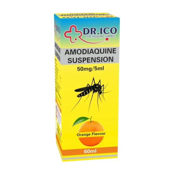 DoctorIco Amodiaquine Suspension 50mg/5ml 60ml product packaging