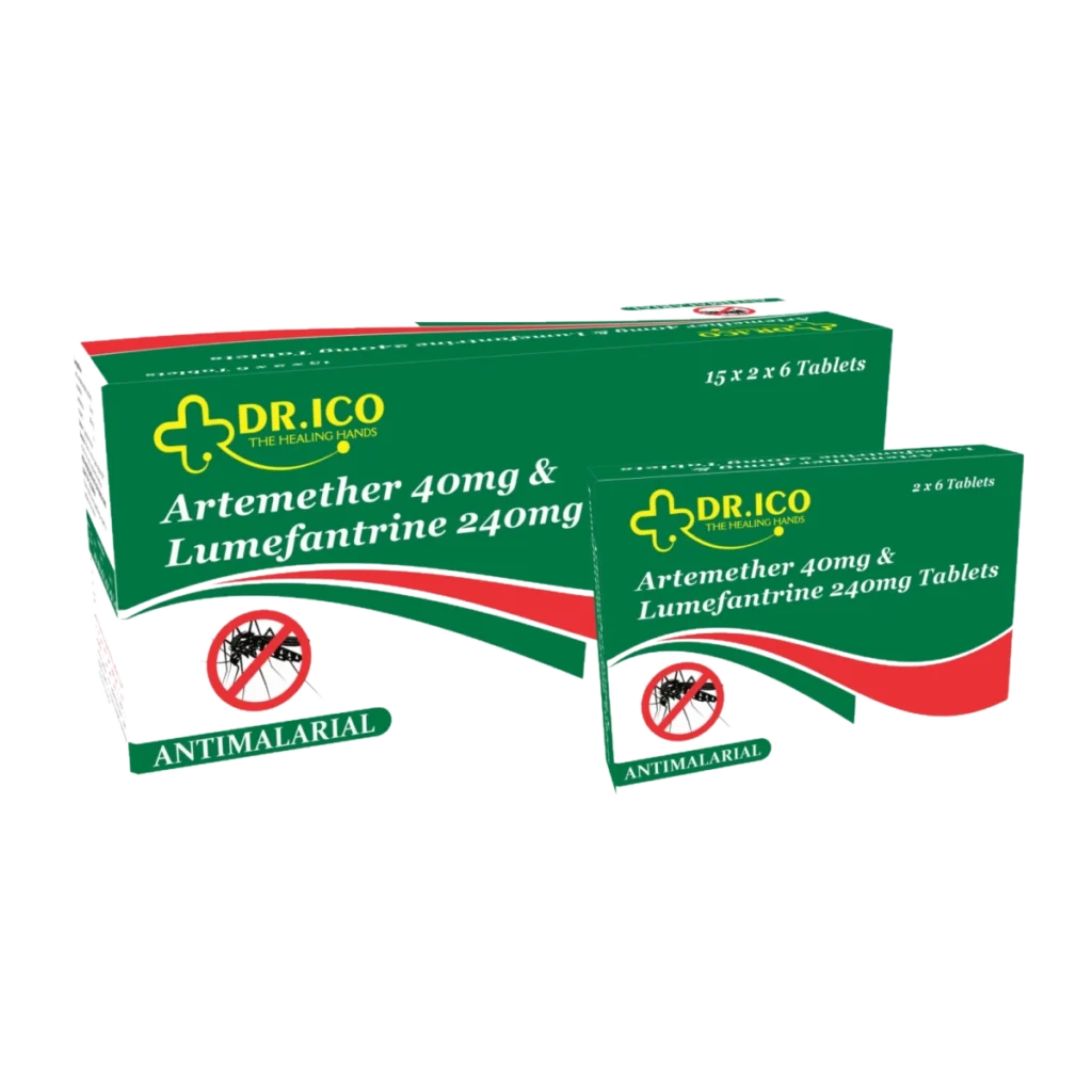 Artemether 40mg and Lumefantrine 240mg Tablets