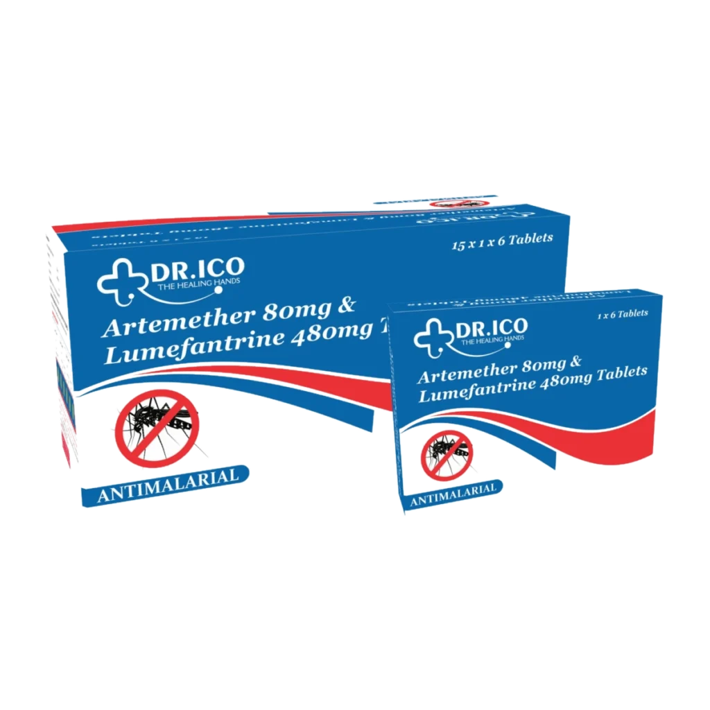 Artemether 80mg and Lumefantrine 480mg Tablets