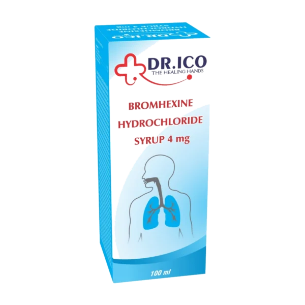 DoctorIco Bromhexine Hydrochloride Syrup 4mg 100ml product packaging
