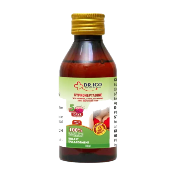 DoctorIco Cyproheptadine Multivitamin Syrup 5 Days Green Bottle product packaging
