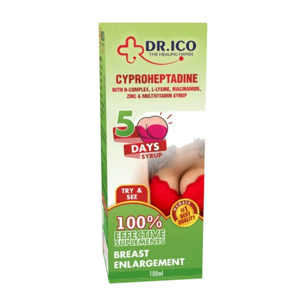 DoctorIco Cyproheptadine Multivitamin Syrup 5 Days Green Carton product packaging