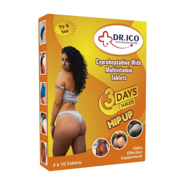 DoctorIco Cyproheptadine with Multivitamin Tablets 3 Days HipUp Gold Pack product packaging