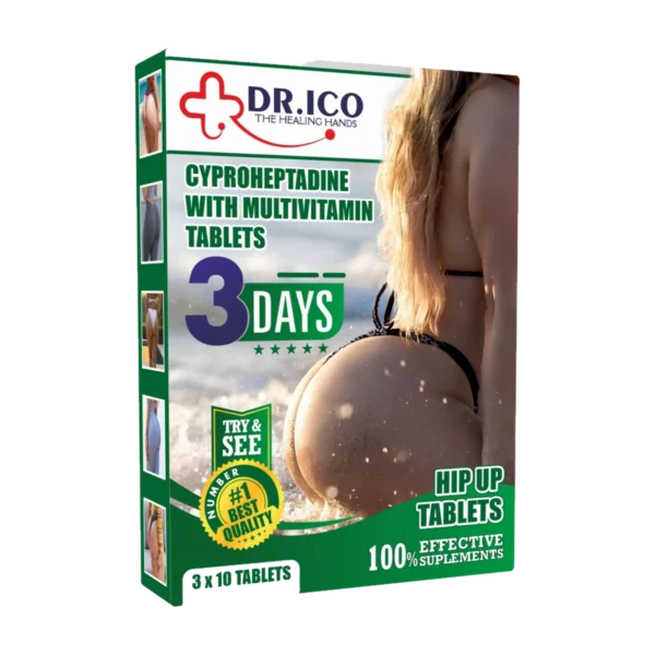 DoctorIco Cyproheptadine with Multivitamin Tablets 3 Days HipUp Green Pack product packaging