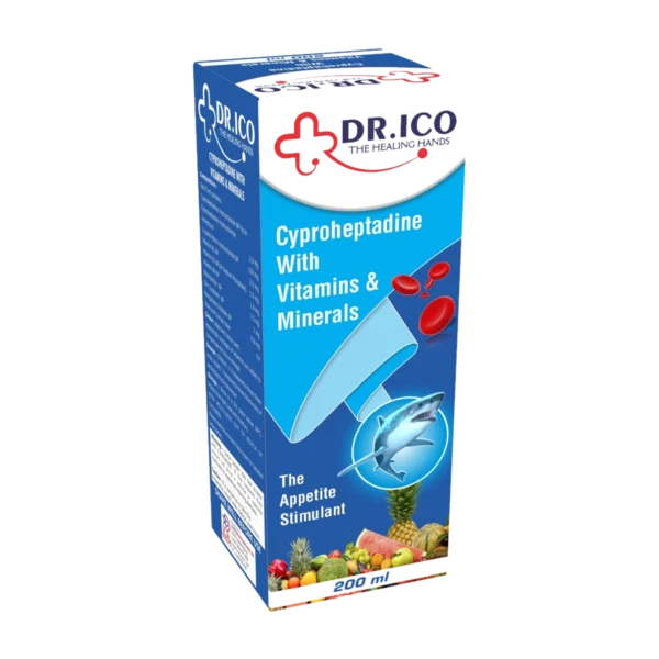 DoctorIco Cyproheptadine with Vitamins and Minerals Syrup 100ml product packaging