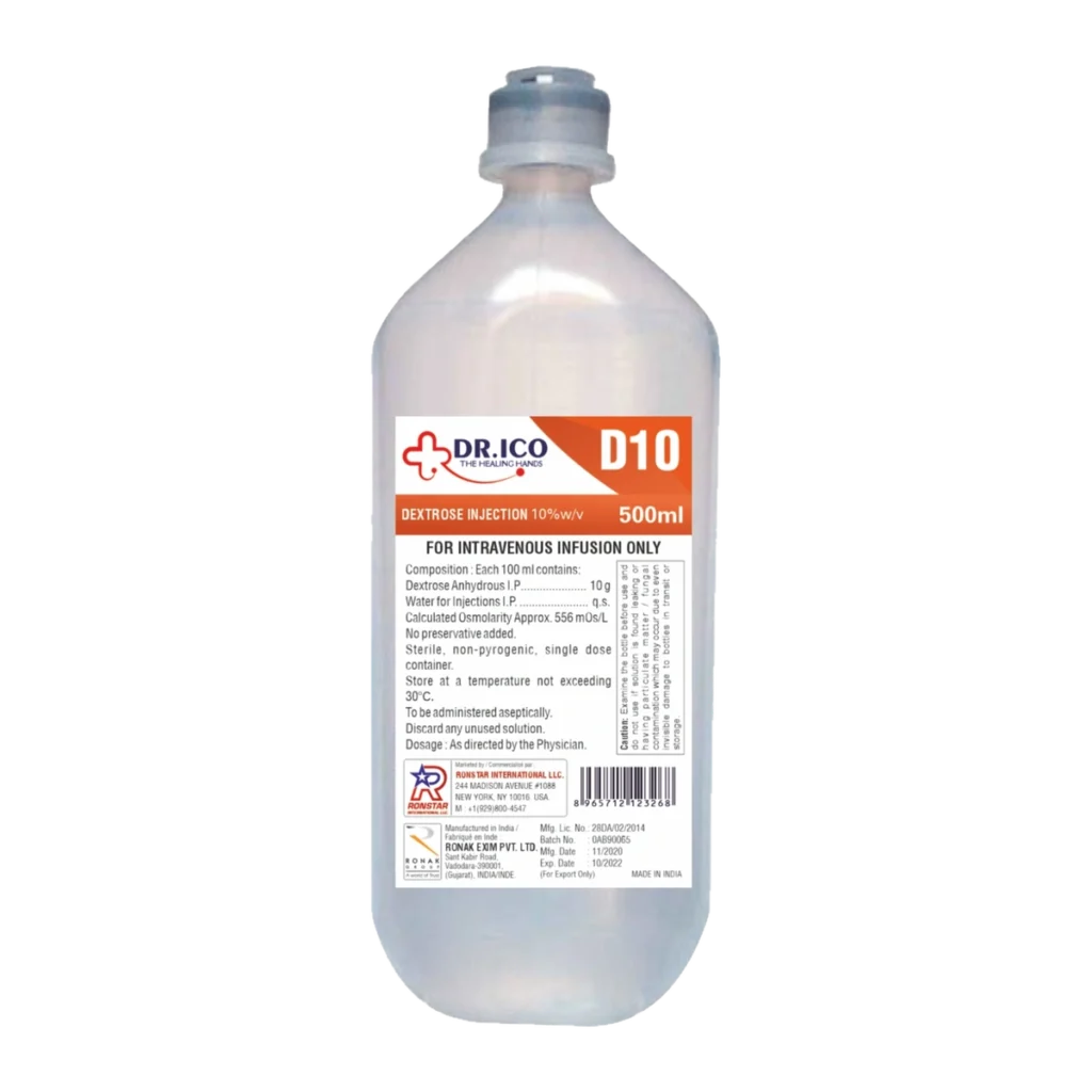 Dextrose 10 % Intravenous Infusion 500ml