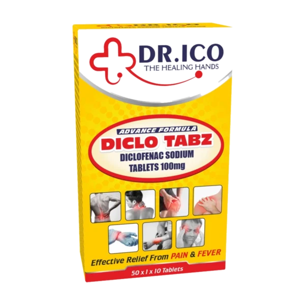 DoctorIco Diclo Tabz Diclofenac Sodium Tablets 100mg product packaging