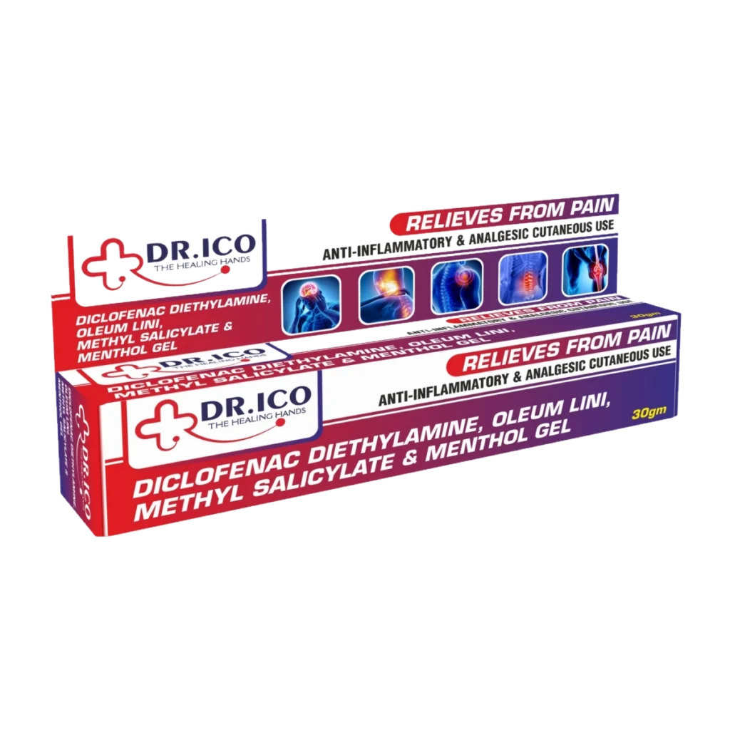 Diclofenac Diethylamine Oleum Lini Methyl Salicylate and Menthol Gel