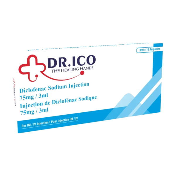 DoctorIco Diclofenac Sodium Injection 75mg/3ml product packaging