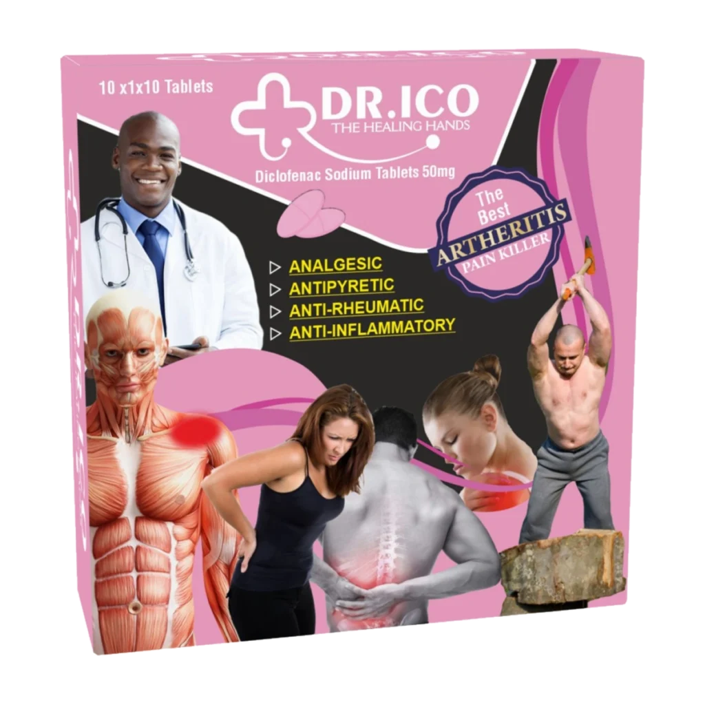 Diclofenac Sodium Tablets 50mg Doctor Pack Pink