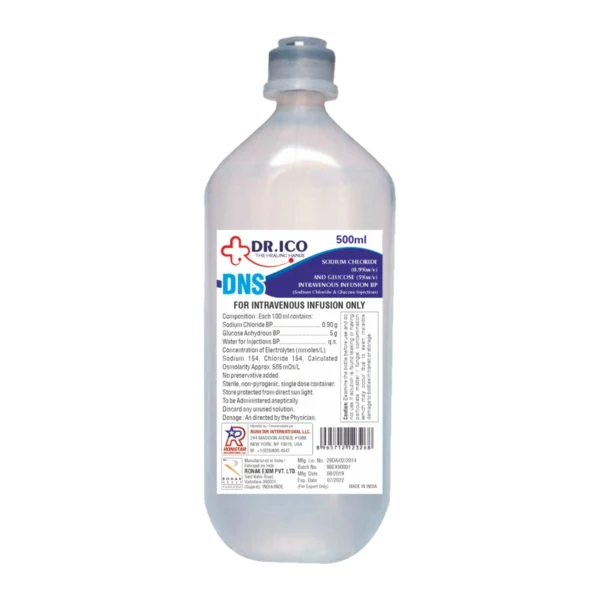 DoctorIco DNS Intravenous Infusion 500ml product packaging