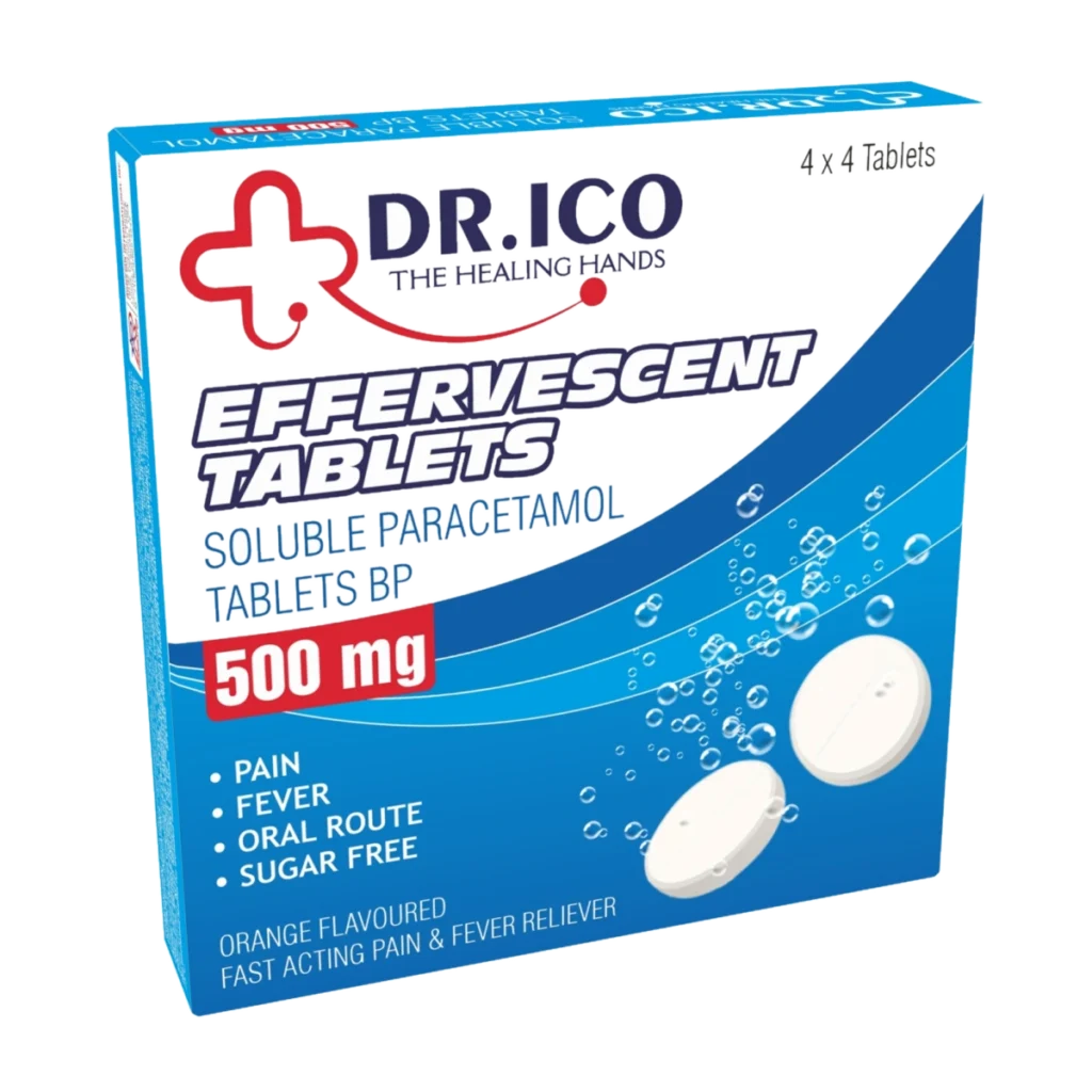 Effervescent Soluble Paracetamol Tablets BP 500mg