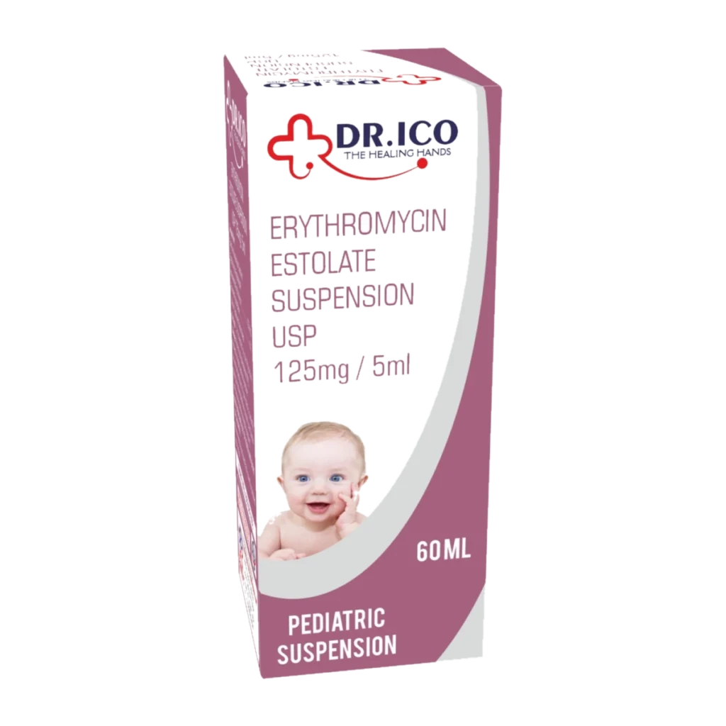 Erythromycin Estolate Suspension USP 125mg/5ml 60ml