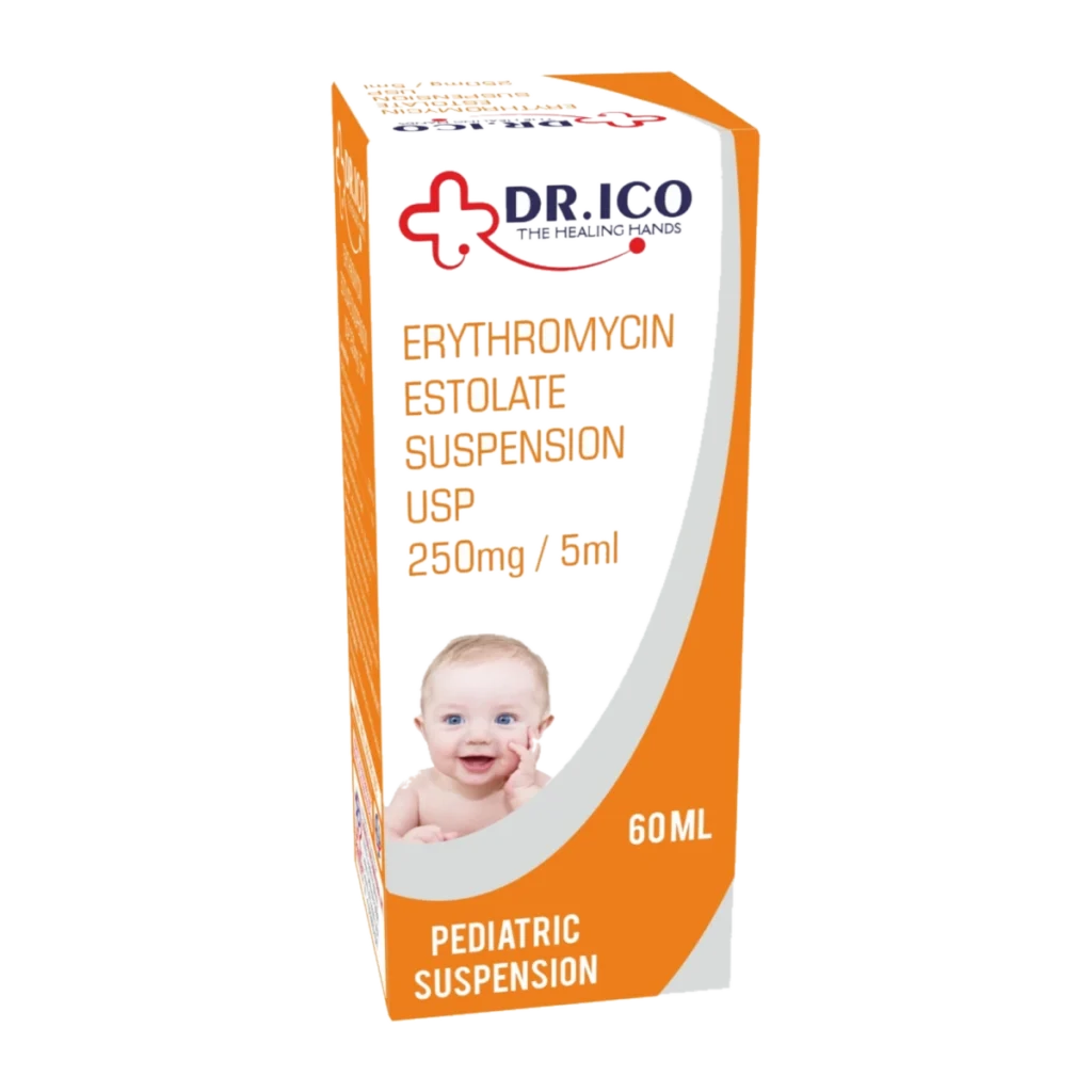 Erythromycin Estolate Suspension USP 250mg/5ml 60ml