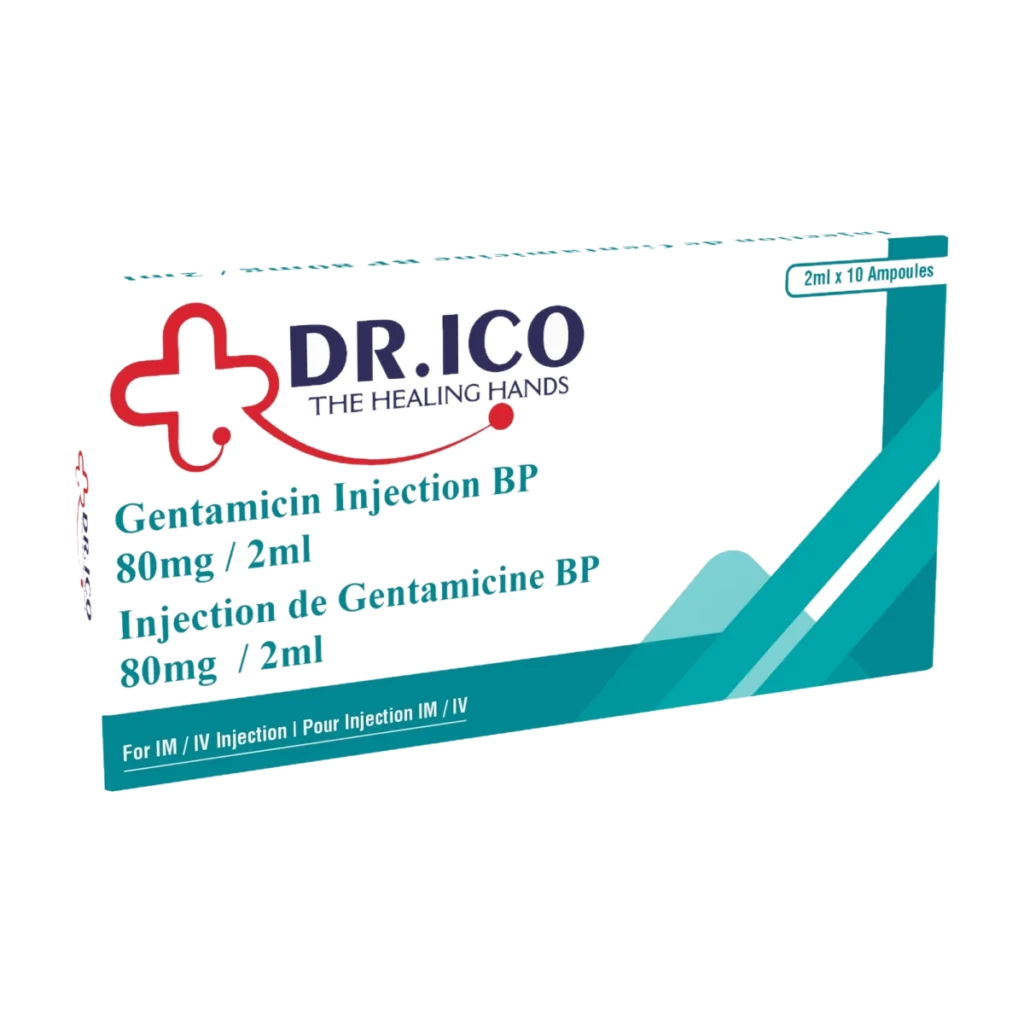 Gentamicin Injection BP 80mg/2ml