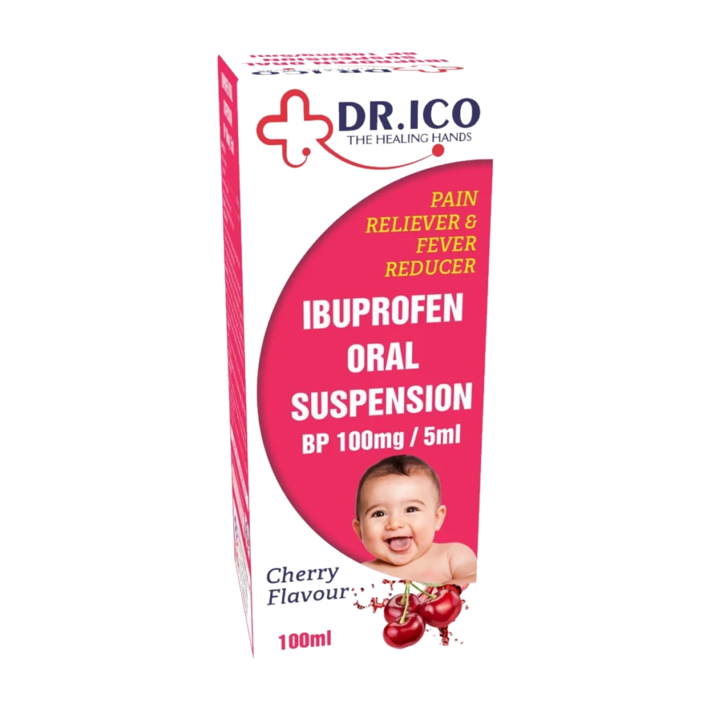 Ibuprofen Oral Suspension BP 100mg/5ml 100ml Cherry