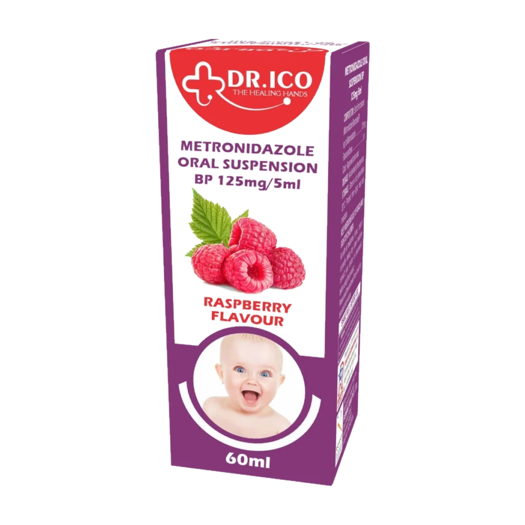 Metronidazole Oral Suspension BP 125mg/5ml 60ml Raspberry