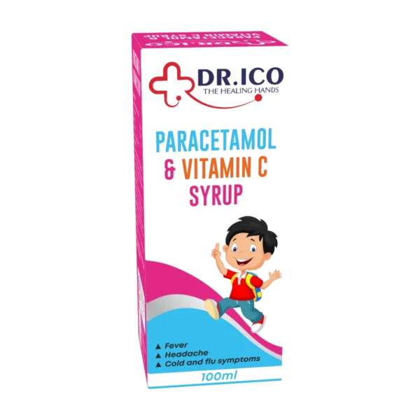 DoctorIco Paracetamol and Vitamin C Syrup 100ml product packaging