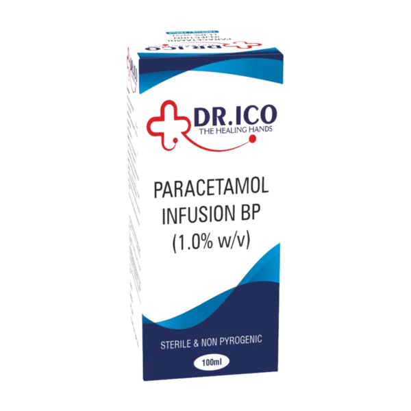 DoctorIco Paracetamol Infusion BP 1.0 % 100ml product packaging