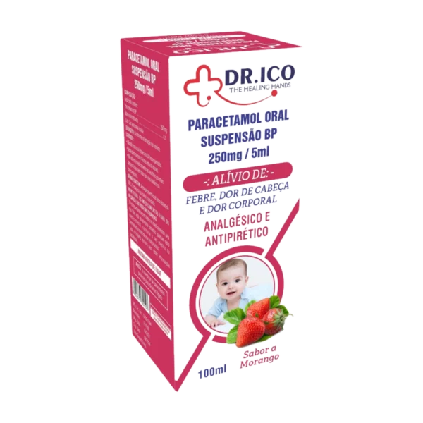 DoctorIco Paracetamol Oral Suspension BP 250mg/5ml 100ml product packaging