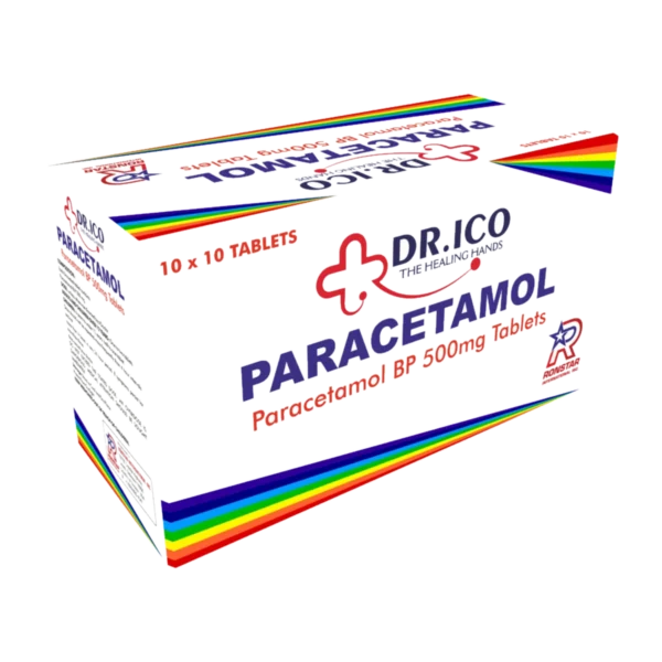 DoctorIco Paracetamol Tablets BP 500mg product packaging
