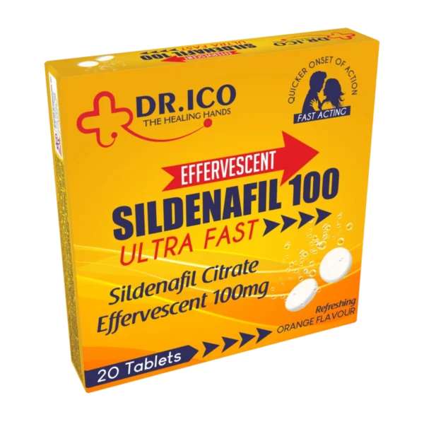 DoctorIco Sildenafil Citrate Effervescent Tablets 100mg product packaging
