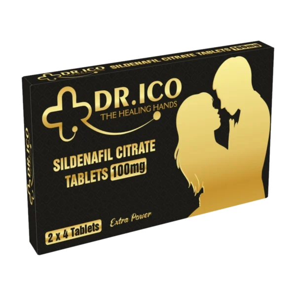 DoctorIco Sildenafil Citrate Tablets 100mg Black Gold Pack product packaging