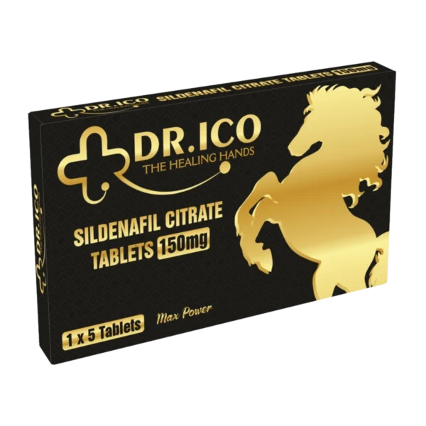 DoctorIco Sildenafil Citrate Tablets 150mg Black Gold Pack product packaging