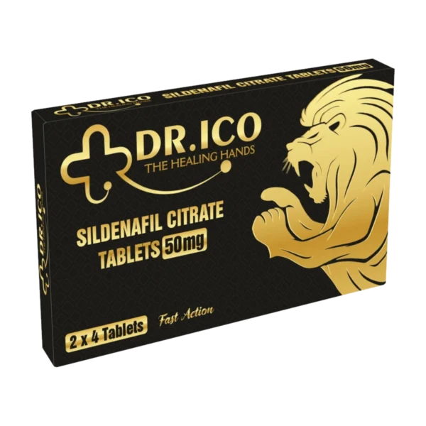 DoctorIco Sildenafil Citrate Tablets 50mg Black Gold Pack product packaging