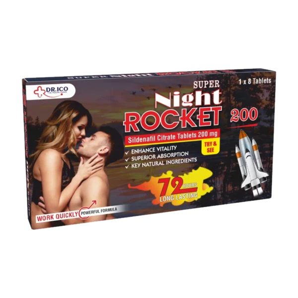 DoctorIco Super Night Rocket 300 Sildenafil Citrate Tablets product packaging