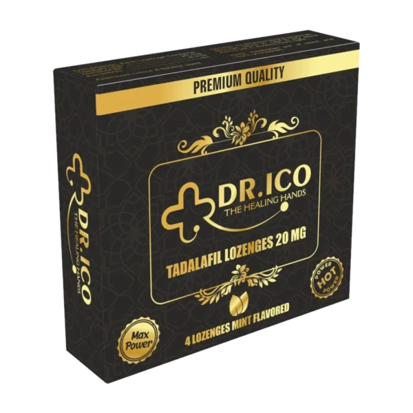 DoctorIco Tadalafil Lozenges 20mg Gold Pack product packaging