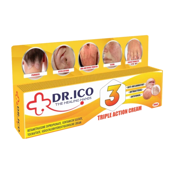 DoctorIco Triple Action Cream product packaging
